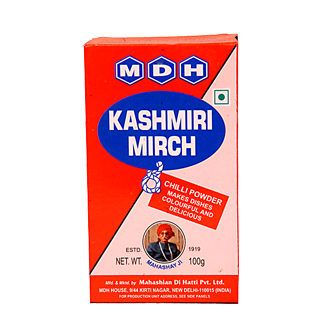 MDH Powder - Kashmiri Chilli, 100 gm Tetrapack