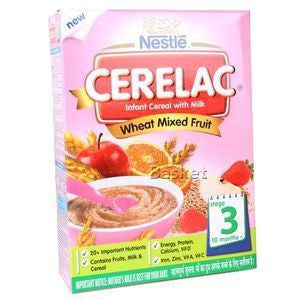 Nestle Cerelac - Wheat Mixed Fruit (Stage 3), 300 gm Carton