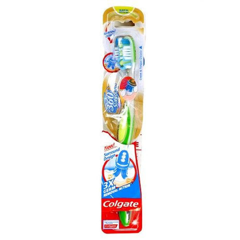 Colgate Toothbrush - 360 Surround (Medium), 1 nos Pouch