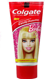 Colgate Toothpaste - Barbie (Strawberry Flavour for Kids), 80 gm Tube