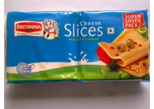Britannia Cheese Slice Plain 480 gm