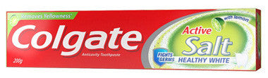 Colgate Toothpaste - Active Salt Healthy White (with Lemon), 100 gm , 200 gm Tube