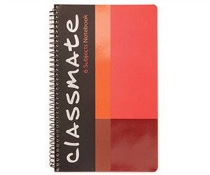 Classmate 6 Subject Note Book - 300 Pages (29.7x21cm)Single Line, 1 nos Carton
