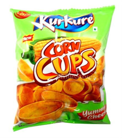 KurKure Corn Cups - Yummy Cheese, 35 gm , 69 gm Pouch