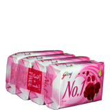Godrej Bathing Soap - No -1 (Rose), 100 gm Pouch ( Pack of 4 )