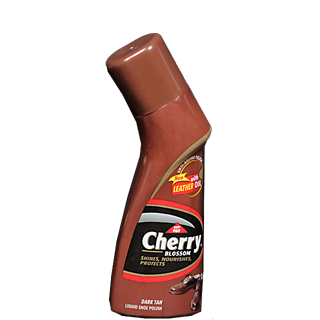 Cherry Blossom Liquid Shoe Polish - Dry Tan, 75 ml Bottle