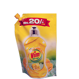 Vim Drop Lemon Liquid Dishwash, 140 ml