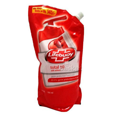 Lifebuoy Hand Wash Refill - Total, 900 ml Pouch