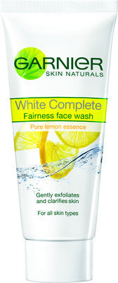 Garnier Face Wash - White Complete (Pure Lemon Essence), 100 gm Tube