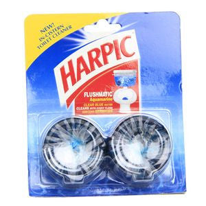 Harpic Toilet Cleaner - Flushmatic (Aquamarine), 100 gm Pouch
