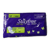 Stayfree Sanitary Napkins - Dry Max All Night Ultra Dry (XL With Wings), 14 nos Pouch