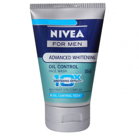 Nivea Advanced Whitening Face Wash - Oil Control, 100 ml Tube