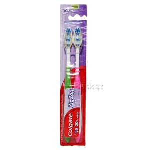 Colgate Toothbrush - Zig Zag (Medium), 2 nos Pouch