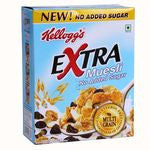 Kelloggs Extra Muesli - Multi Grain (No Added Sugar), 275 gm Carton