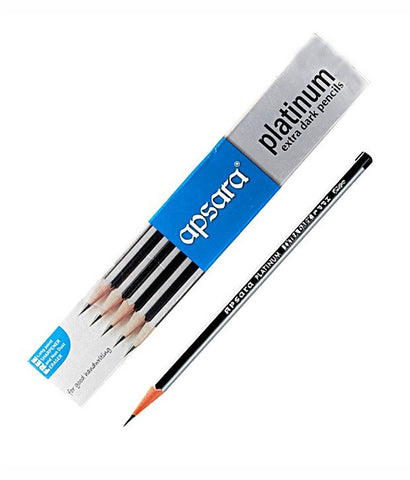 Apsara Platinum Pencils Extra Dark