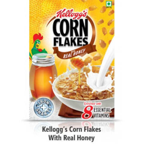 Kelloggs Corn Flakes - Real Honey, 125 gm  , 300 gm , 630 gm Carton