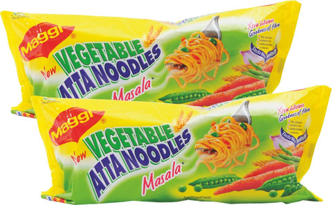 Maggi Atta Noodles - Vegetable Masala , 80gm , 320 gm Pouch