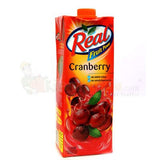 Real Fruit Power Juice - Cranberry, 1 lt Tetrapack