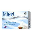 Vivel Bathing Soap - Luxury Creme Shea Butter, 75 gm Carton