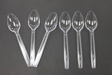 Disposal Plastic Spoons Packet - Clear, 100 spoons