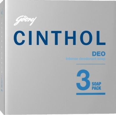 Cinthol Soap - Deo Cologne, 125 gm Carton ( Pack of 3 )