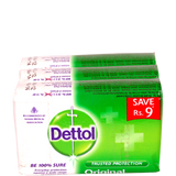 Dettol Bathing Soap - Original, 75 gm Pouch ( Pack of 3 )