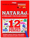 Nataraj Colour Pencils Half Size, 10 nos Carton