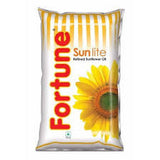 Fortune Sunflower Refined Oil - Sun Lite, 910 gm Pouch