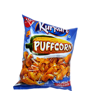 KurKure Puffcorn - Mad Masala, 38 gm , 69 gm Pouch
