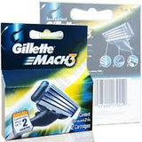 Gillette Mach 3 - Shaving Cartridges, 2 nos Carton , 4 nos Carton , 12 nos Carton