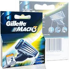 Gillette Mach 3 - Shaving Cartridges, 2 nos Carton , 4 nos Carton , 12 nos Carton