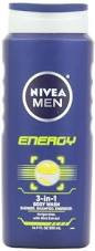 Nivea Shower Gel - Energy for Men, 250 ml Bottle