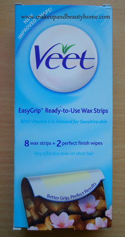 Veet Wax Strips - Sensitive Skin , 8 strips