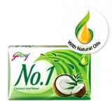 Godrej Bathing Soap - No -1 (Natural), 100 gm Pouch ( Pack of 4 )