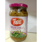 Tops Premium Pickles -  Green Chilli, 400 gm