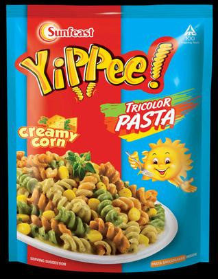 Sunfeast Yippee Tricolour Pasta - Creamy Corn, 70 gm Pouch